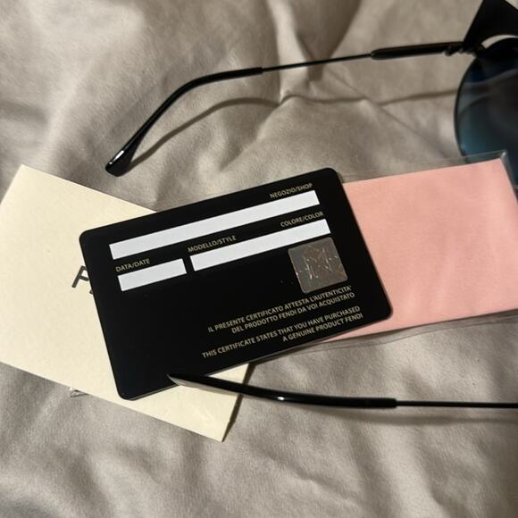 Fendi 53mm Modified Cat Eye Sunglasses turquoise - Picture 13 of 16